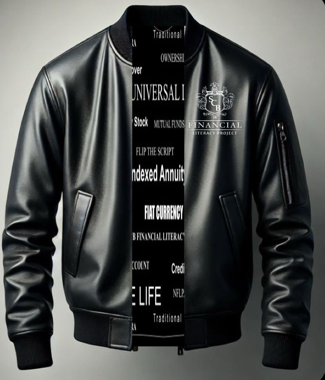 Black Leather Jacket - Image 2