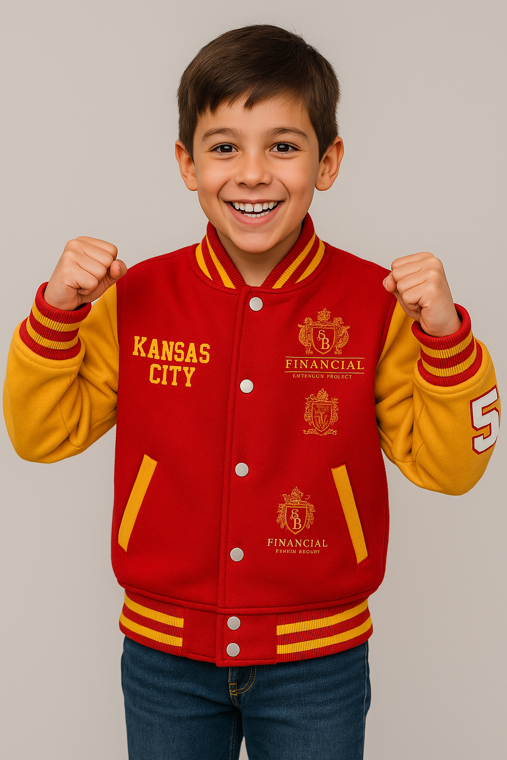Children's Letterman Jackets - All Wool - Image 10