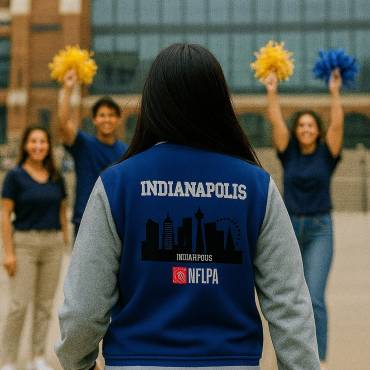 Wool and Leather arms Letterman Jacket - Customizable