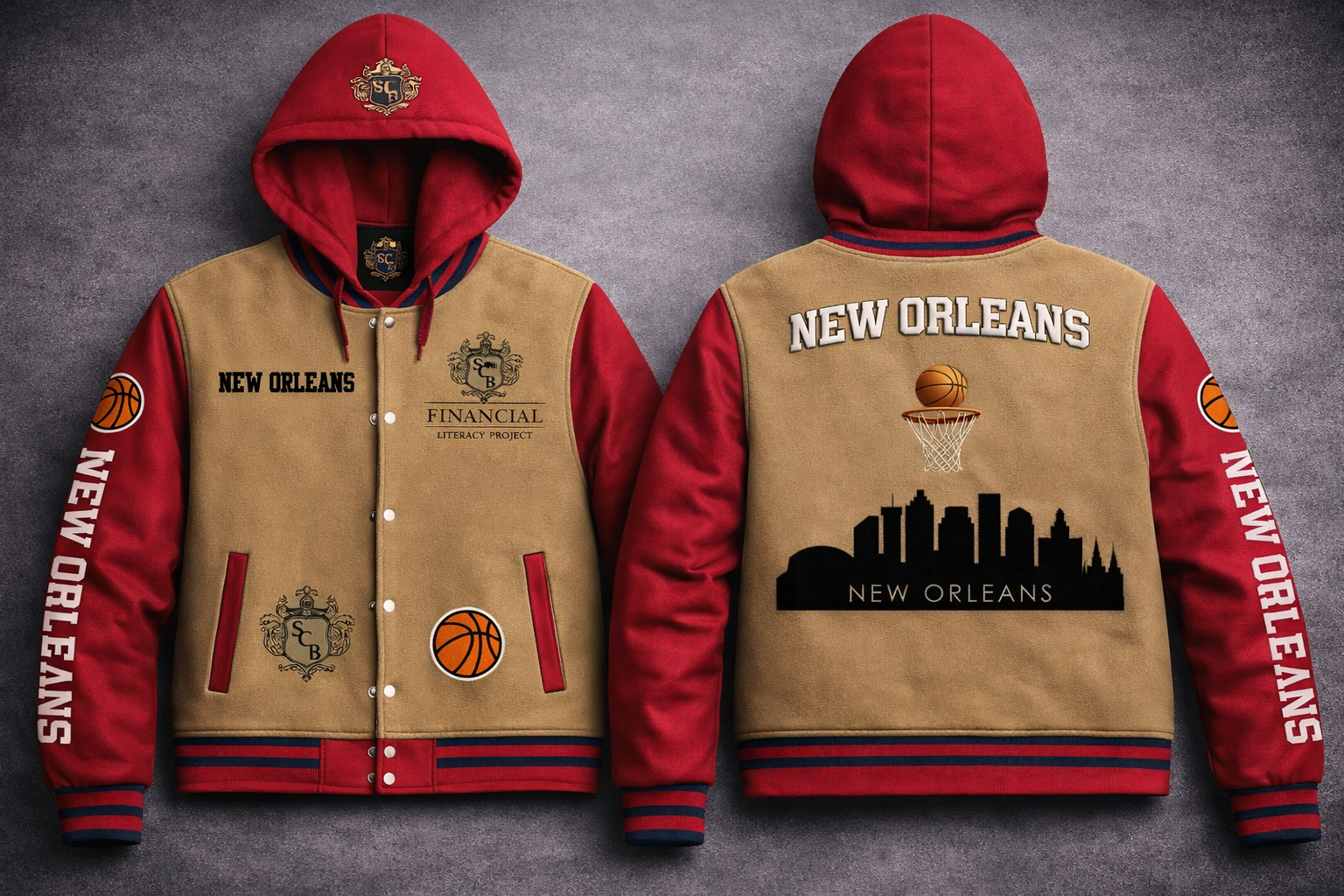 Heirloom Varsity Hoodie Wool and Leather Jackets - Image 28