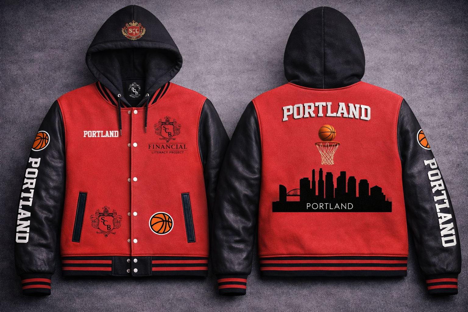 Heirloom Varsity Hoodie Wool and Leather Jackets - Image 25