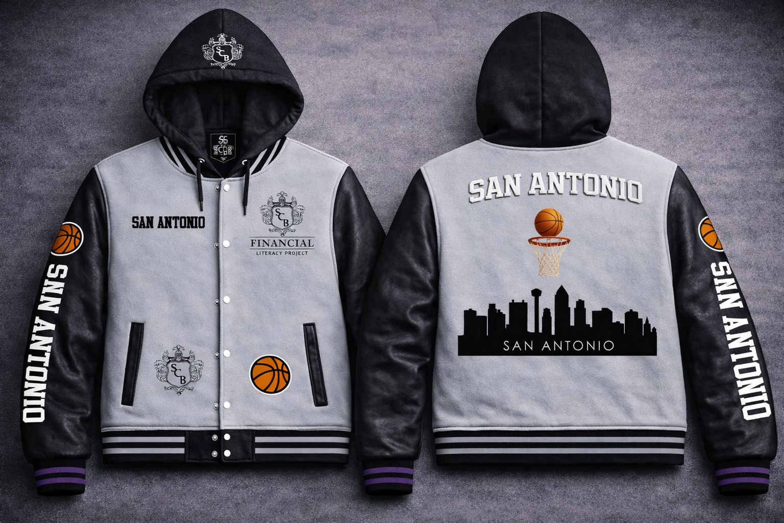 Heirloom Varsity Hoodie Wool and Leather Jackets - Image 23