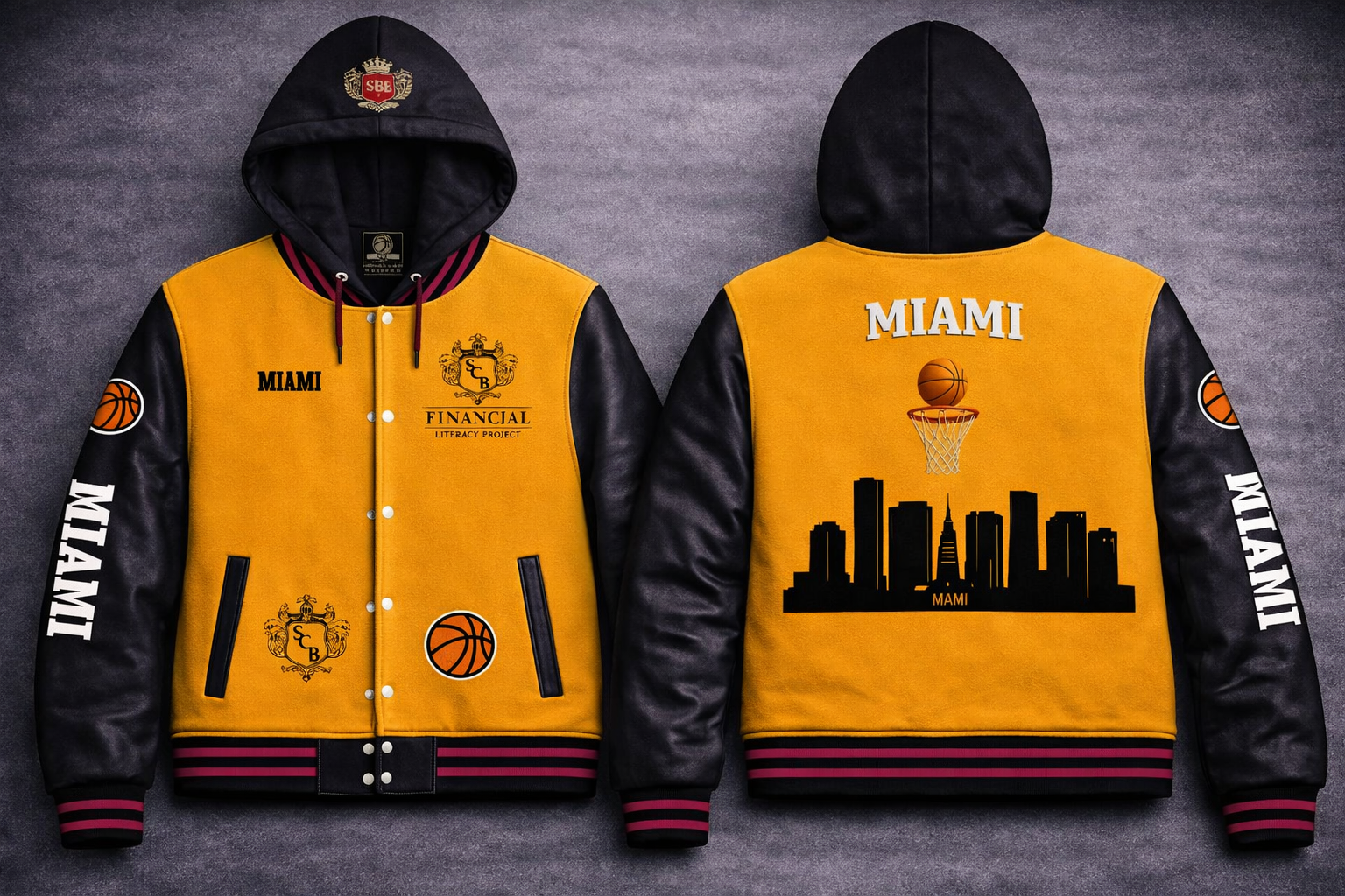 Heirloom Varsity Hoodie Wool and Leather Jackets - Image 21