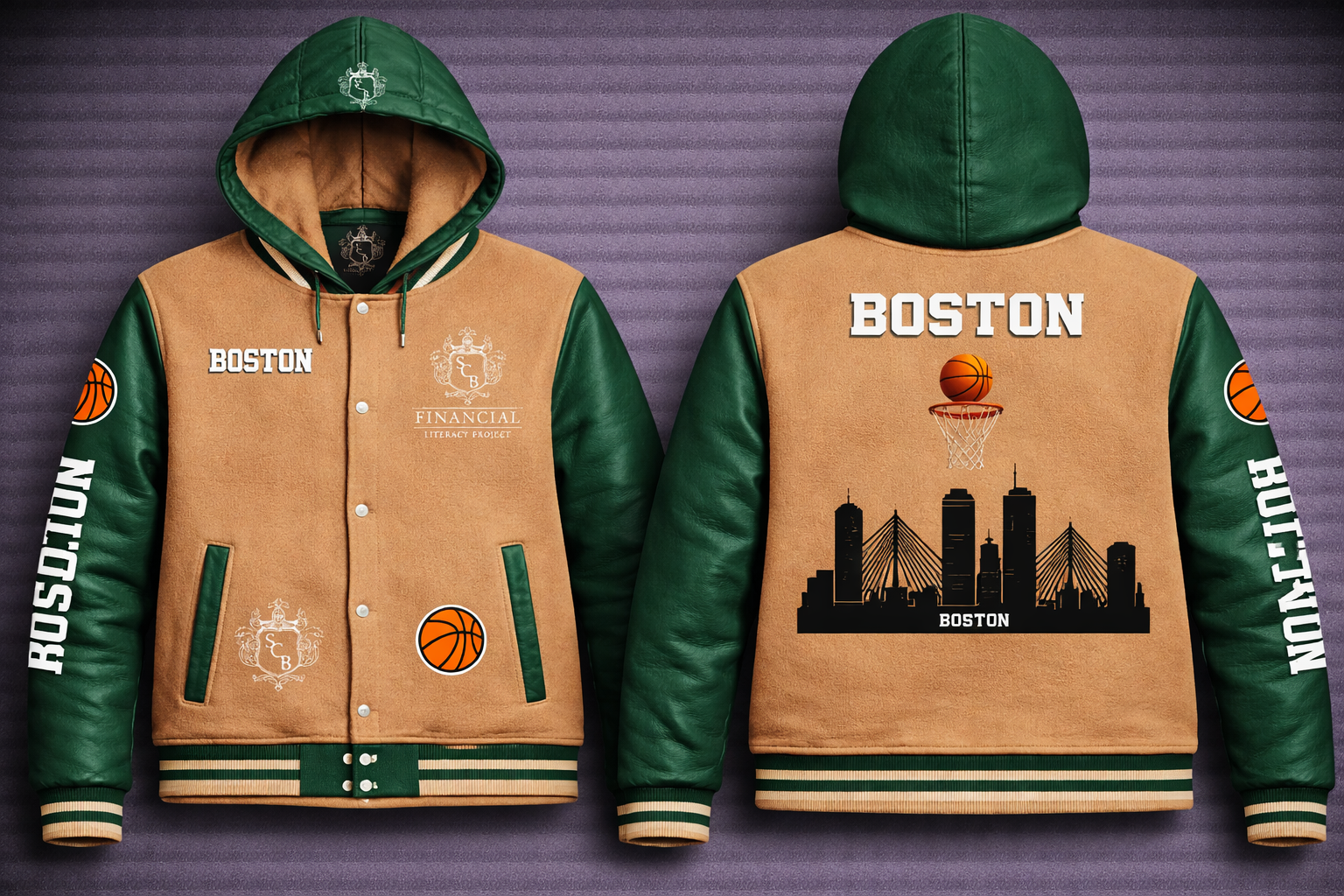 Heirloom Varsity Hoodie Wool and Leather Jackets - Image 13