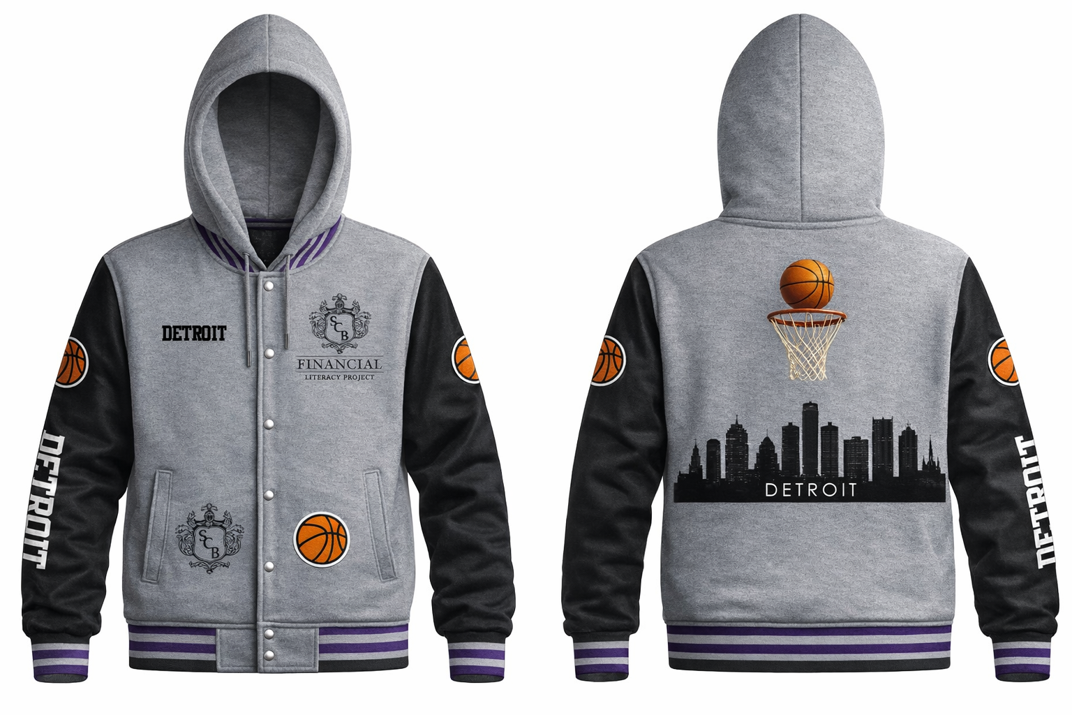 Heirloom Varsity Hoodie Wool and Leather Jackets - Image 9